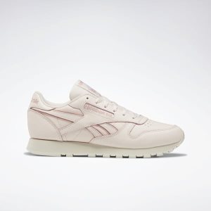 Adidasy Damskie Reebok Classic Leather Różowe/Białe PL 96MCSEZ